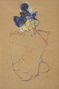 Sitzende Frau von hinten - Studie für Au Moulin Rouge