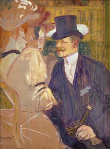 Der Engländer William Tom Warrener, 1861-1934 im Moulin Rouge, 1892