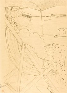 Die Passagierin aus Kabine 54 - Segeln auf einer Yacht von Henri de Toulouse Lautrec