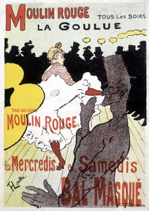 Toulouse-Lautrec-Poster für Moulin Rouge und La Goulue