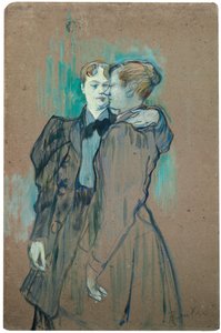 Zwei Frauen beim Walzer, 1894 von Henri de Toulouse Lautrec