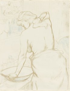 Frau beim Waschen—Die Toilette, Platte fünf aus Elles