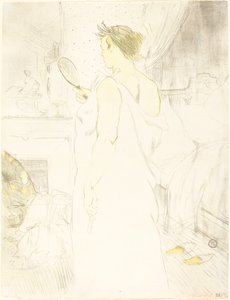 Frau am Spiegel, 1896
