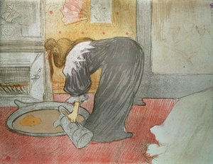 Frau in der Wanne aus "Elles", 1896 von Henri de Toulouse Lautrec