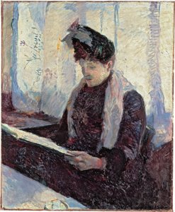 Frau im Café