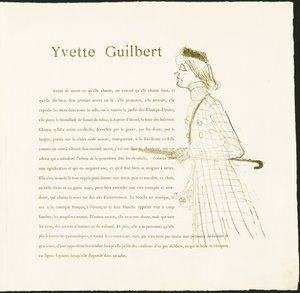 Yvette Guilbert von Henri de Toulouse Lautrec