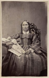 Porträt einer Frau, 1860er Jahre von Henrietta M. Hart