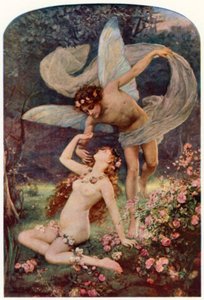 Zephyrus umwirbt Flora von Henrietta Rae