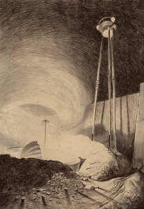 Marsianer beobachten eine Dampfwolke