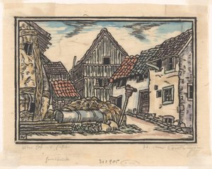 Bauernhof in der Eifel von Henriëtte van Hove (signed by artist)