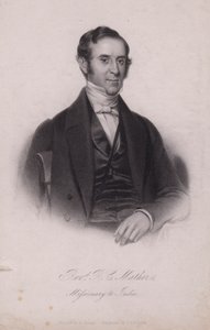 Henry Cotton Mather, englischer christlicher Missionar in Indien (Stich) von Henry (after) Room