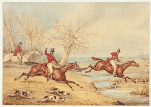 Reiterjäger mit Hunden von Henry Alken