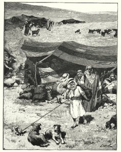 Ein Beduinenlager (Lithografie) von Henry Andrew Harper