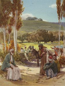 Begrüßungen im Osten (Farblithografie)