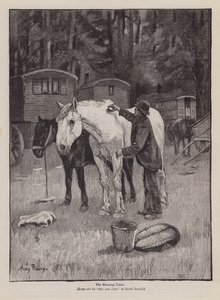 Die Morgentoilette (Gravur) von Henry Bailey