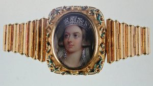Miniatur von Königin Victoria in einem goldenen Armband von Henry Bone