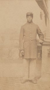 Carte-de-visite eines unbekannten Unionssoldaten, 1862-1884 von Henry C. Cushing