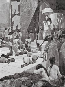 Ashur-nasir-pal und seine Kriegsgefangenen von Henry Charles Seppings Wright