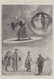 Pantomimen in den Londoner Theatern (Lithografie) von Henry Charles Seppings Wright