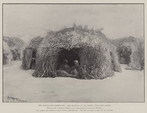 Die Somaliland-Expedition, das Krankenhaus in Las Durie, Isolierstationen von Henry Charles Seppings Wright