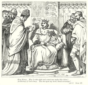 König Heinrich V. (Gravur) von Henry Courtney (after) Selous