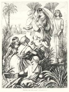 Das Auffinden des Moses von Henry Courtney (after) Selous