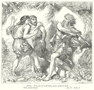 Timon von Athen (Gravur) von Henry Courtney (after) Selous