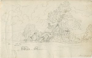 Stonnall Kirche: Federzeichnung, 20. Juni 1813
