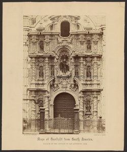 Fassade der Kirche San Augustin, Lima von Henry DeWitt Moulton