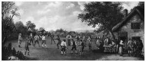 Ein Landkricketspiel, 19. Jahrhundert, 1912