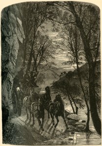 Der Sprung der Liebenden - Annäherung bei Nacht, 1872