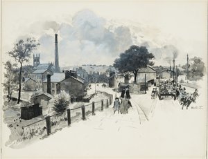 Blackley, Ein Ausflug der Armenschule nach Boggart Hole Clough von Henry Edward Tidmarsh