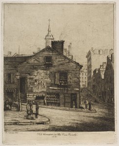 Alte Häuser in den Five Points, 1870 aus Szenen des alten New York, 1871