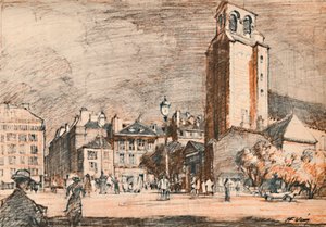 St. Germain Des Pres im alten Viertel von Henry Franks Waring