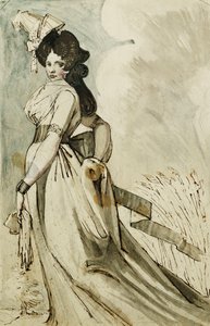 Eine Dame geht