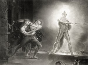 Hamlet, Akt I, Szene IV, von William Shakespeare (1564-1616) graviert von Robert Thew (1758-1802)