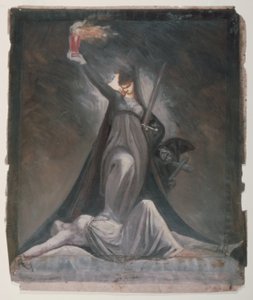 Studie für Inquisition, Illustration zu Columbiad