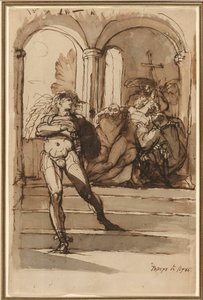Die Ermordung von Red Comyn durch Robert the Bruce von Henry Fuseli
