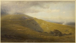 Ein Blick auf die South Downs von Henry George Hine