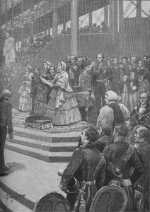 Die Königin eröffnet den Kristallpalast, 1892