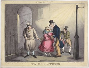Die Regel der Drei, Tafel 7 aus Arithmetik, 1822