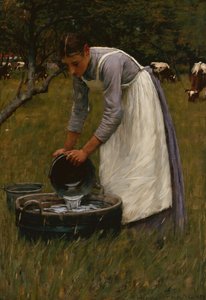 Die Kühe tränken von Henry Herbert La Thangue
