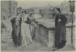 Dante und Beatrice (Photogravur)