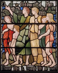 O alle Menschenkinder, Benedicite Fenster (Detail), ca. 1895
