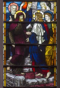 Westminster, St. Margareta, Christus verlässt das Haus von Maria & Martha, 1883