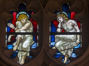 Westminster, St Margaret, James Powell & Sons, Henry Holiday, Maßwerkengel, 1883 von Henry Holiday