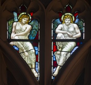 Westminster, St Margaret, James Powell & Sons, Henry Holiday, Maßwerkengel, 1883 von Henry Holiday