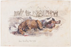 Unsere Kavallerie, tote Pferde von Henry John Wilkinson