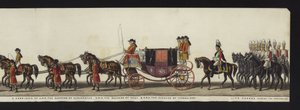 Teil der Panoramadarstellung des gesamten Trauerzugs von Arthur, Herzog von Wellington