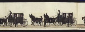 Teil der Panoramadarstellung des gesamten Trauerzugs von Arthur, Herzog von Wellington